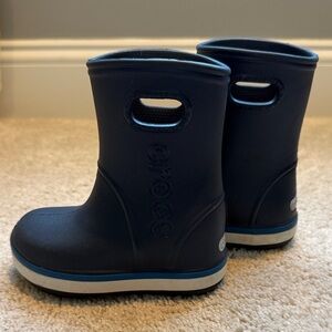 CROCS Kids' Dark Blue Rain Boots